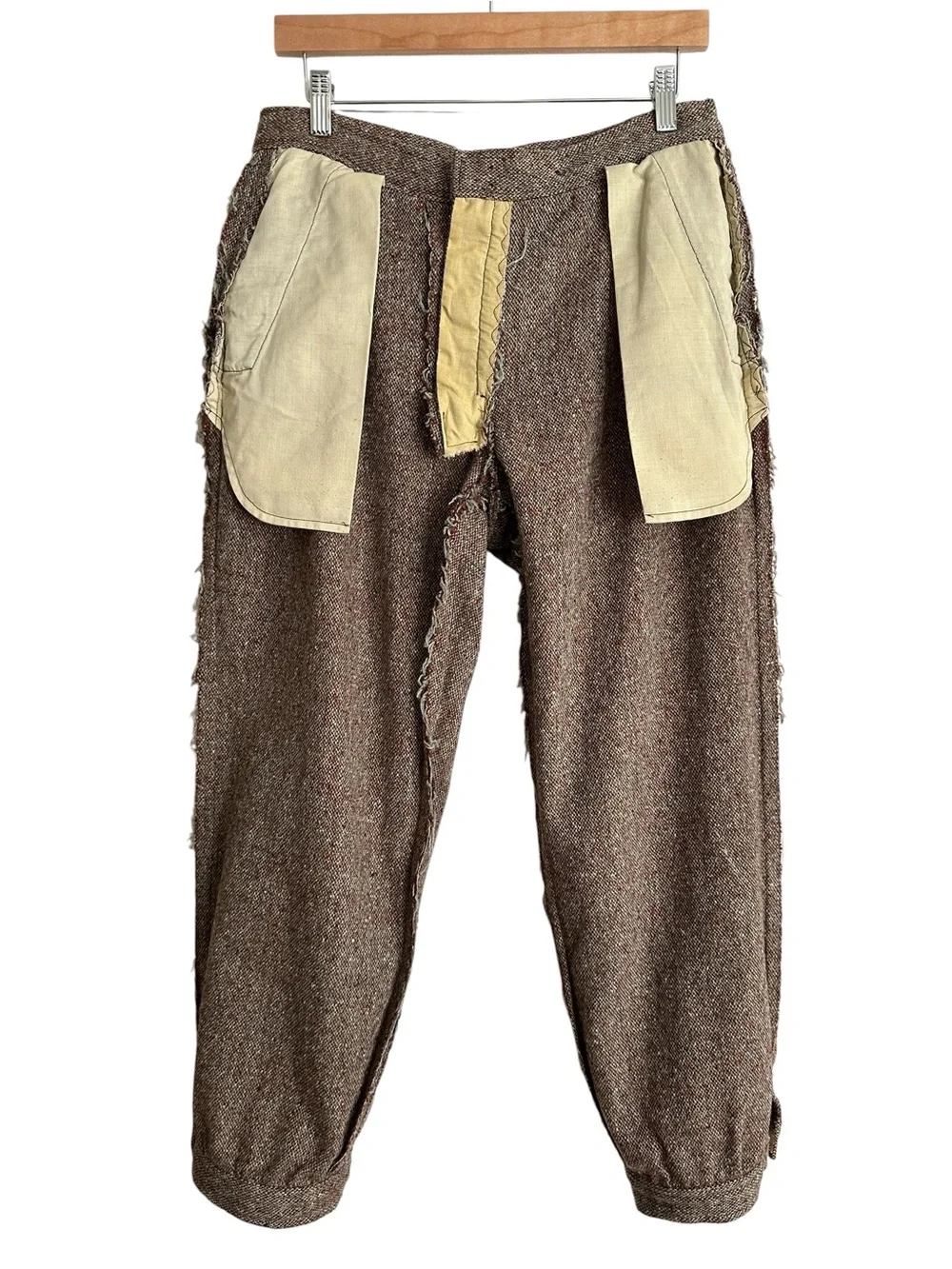 Vintage 50s Wool Tweed Knickerbocker Plus Fours Golf Pants Talon Zip 30 Waist